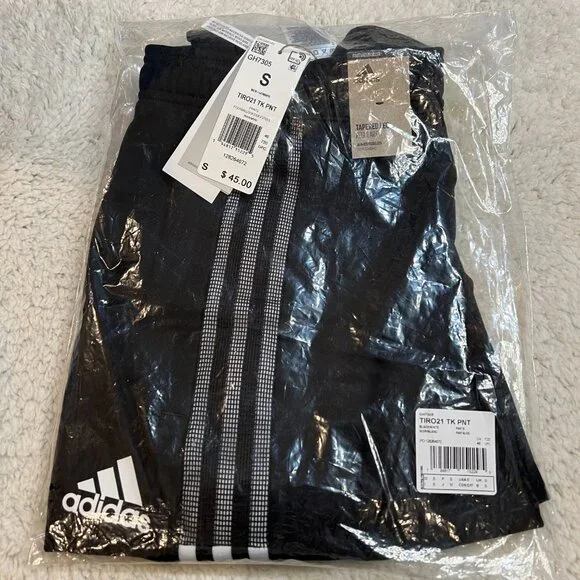 Adidas Men's Track Pant, Size S, Black, GH7305 - Picture 2 of 7